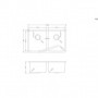 Cora Double Bowl Sink 750*440*200